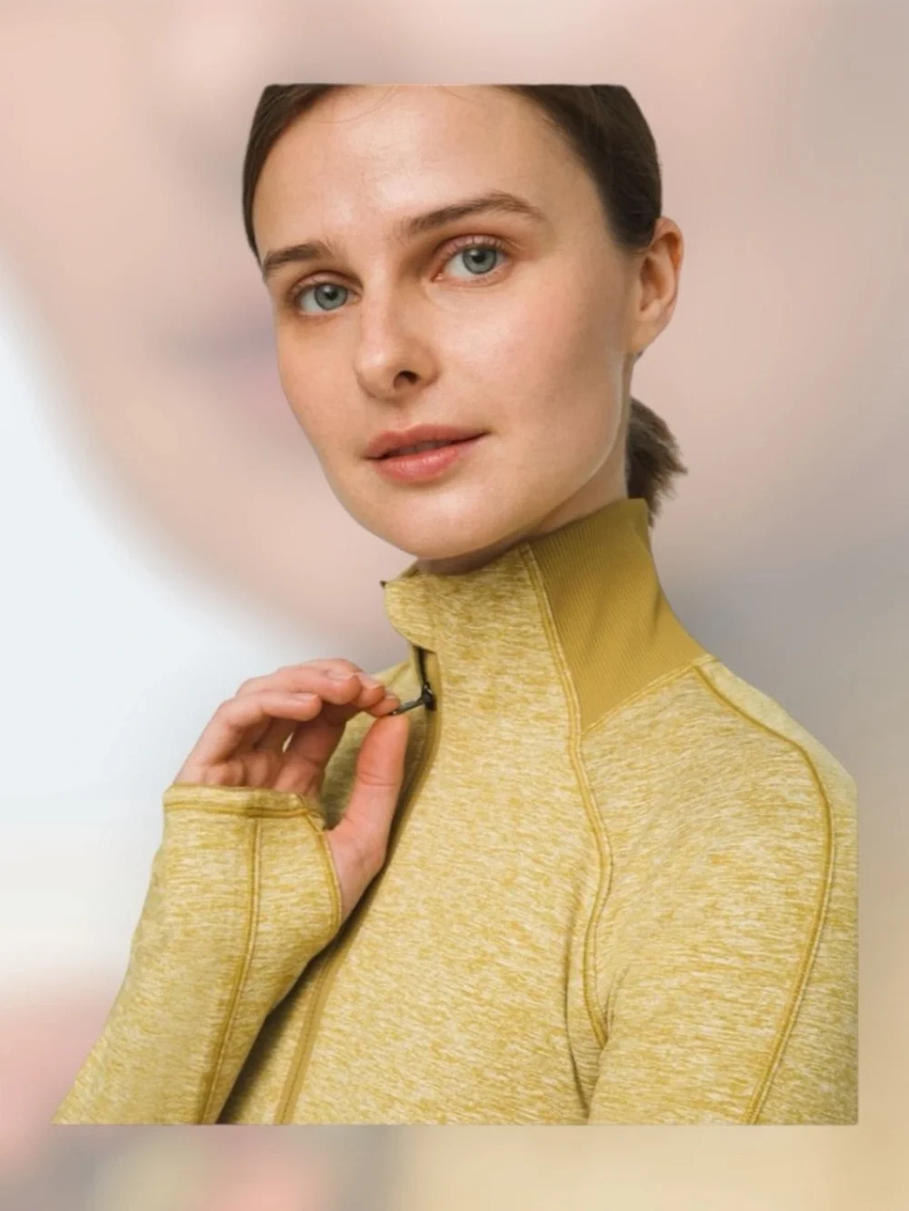 ILululemon Always Alert 1/2 Zip Heathered Grape Leaf